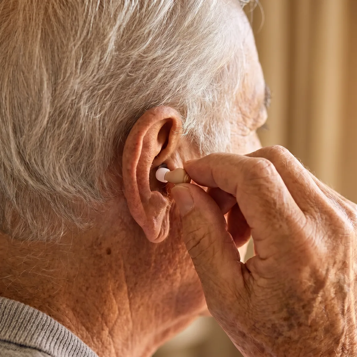 Placing ClearHear™ in the ear